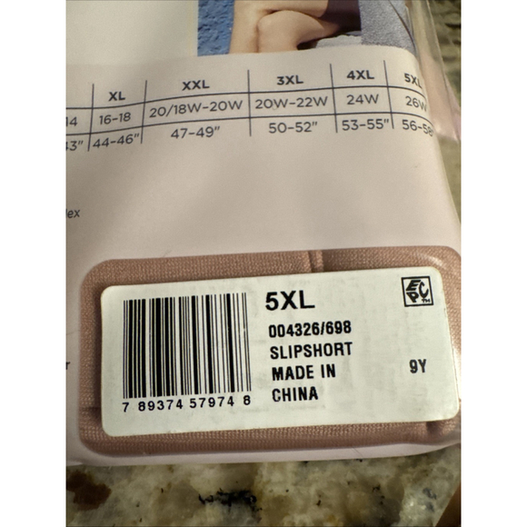 Jockey Essentials Women’s Ultralight Smoothing No-Chafe Slipshort Size 5XL Rose - Picture 3 of 8